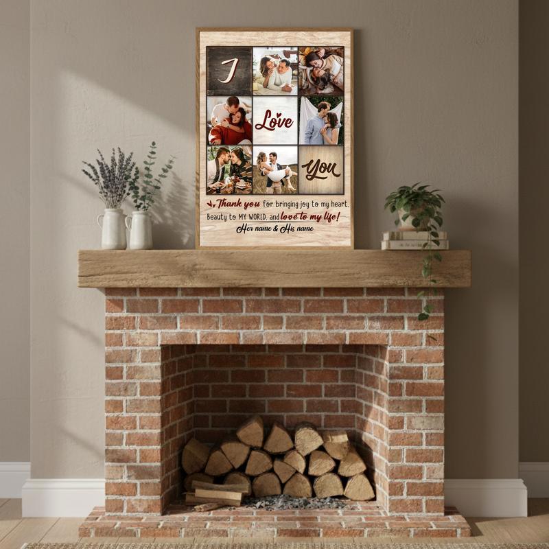 Cherish Your Love - Personalized Anniversary & Valentine Photo Canvas