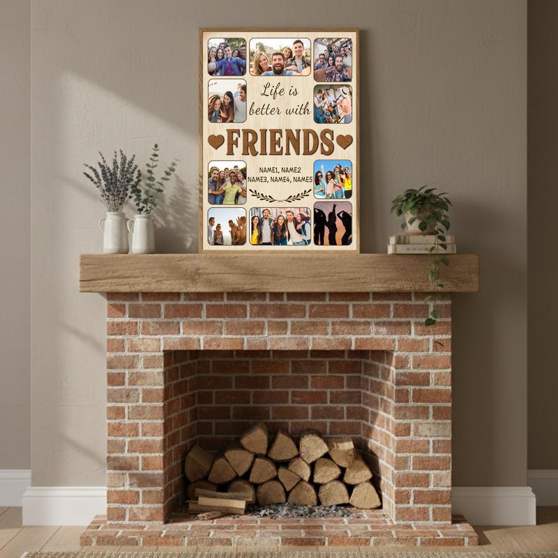 Custom Life Is Better With Friends Canvas - Gifts For Bestie