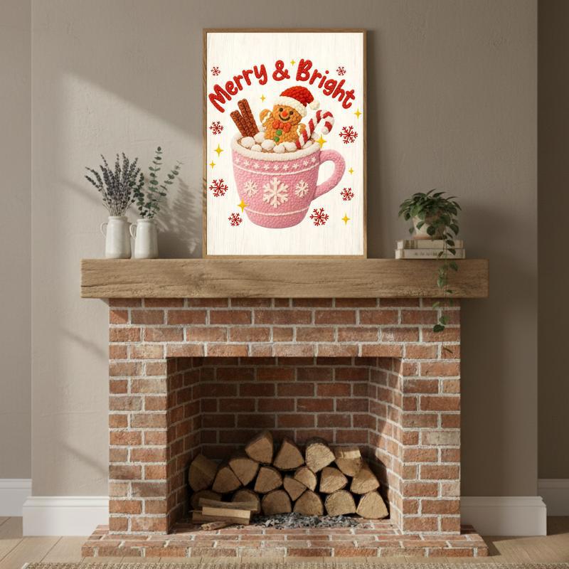Festive Gingerbread Canvas - Personalized Quote Holiday