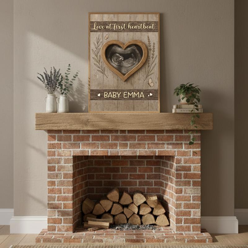 Our Little Miracle - Personalized Ultrasound Photo Canvas