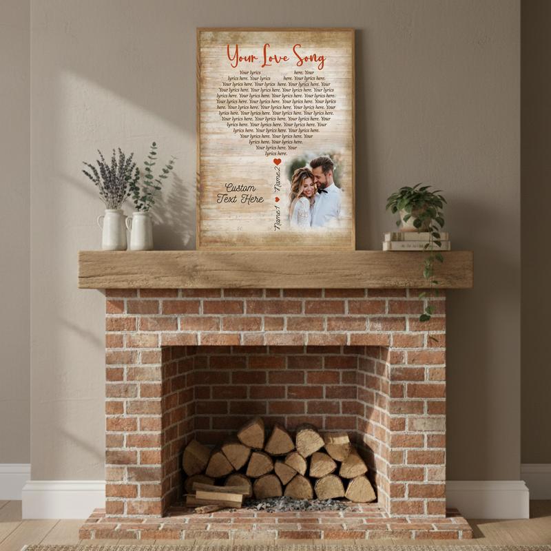 Timeless Anniversary Gift - Personalized Song Lyrics Canvas