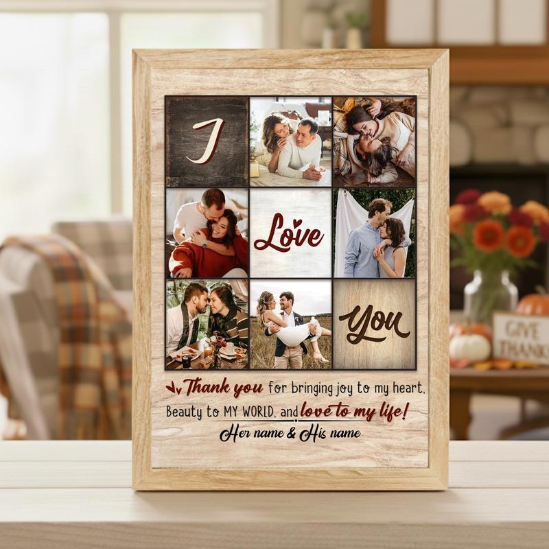 Cherish Your Love - Personalized Anniversary & Valentine Photo Canvas