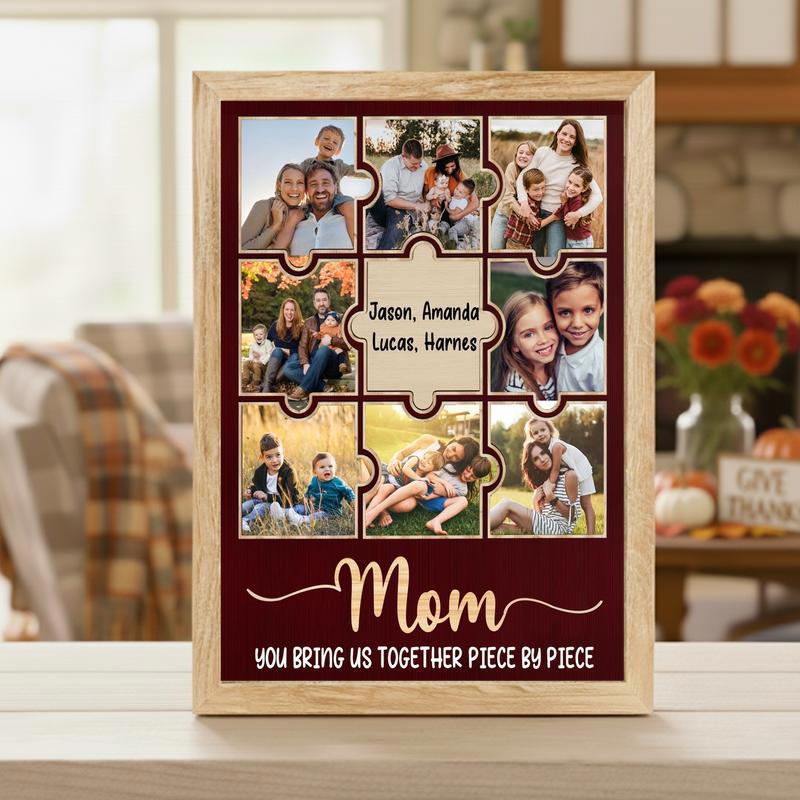 Custom Family Photo Collage Canvas - Mother’s Day Gift For Mom