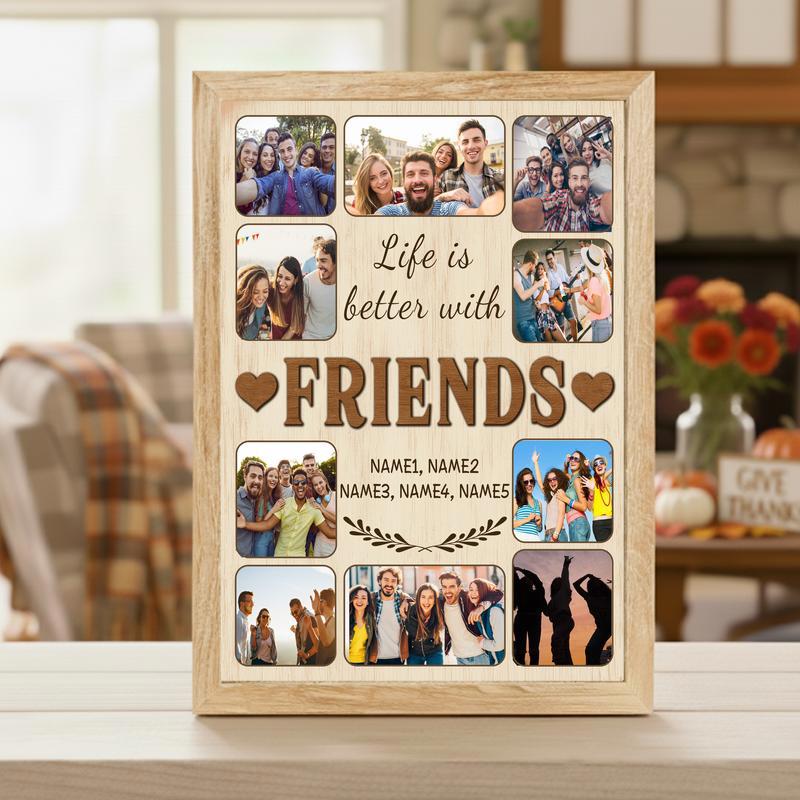 Custom Life Is Better With Friends Canvas - Gifts For Bestie