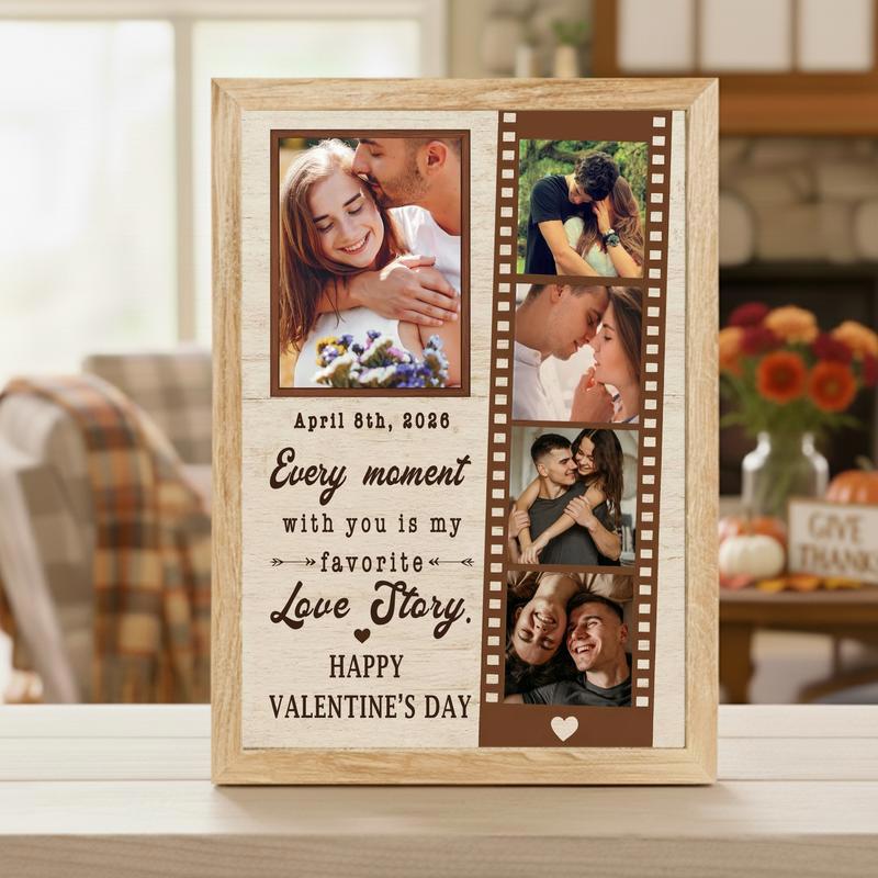 Film Strip Canvas - Personalized Love Story Photo Valentine Gift