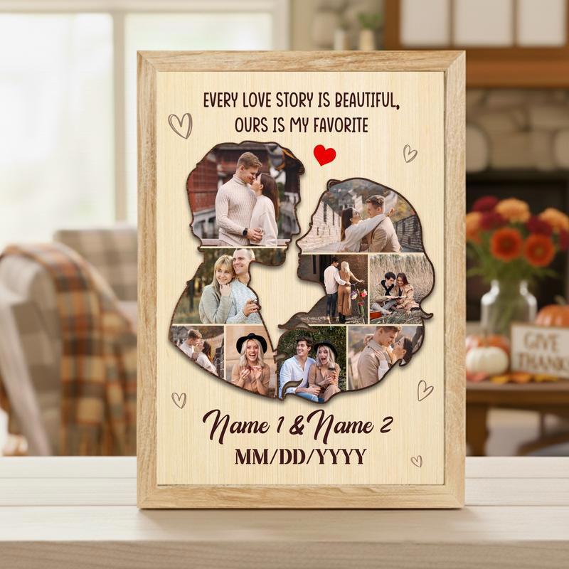 Memories Together Personalized Valentine Photo Gift Canvas