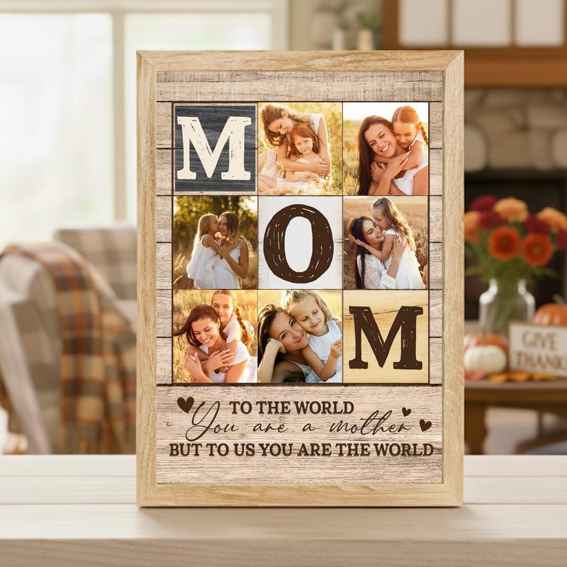 One Person My Universe Custom Photo Canvas Keepsake for Mom
