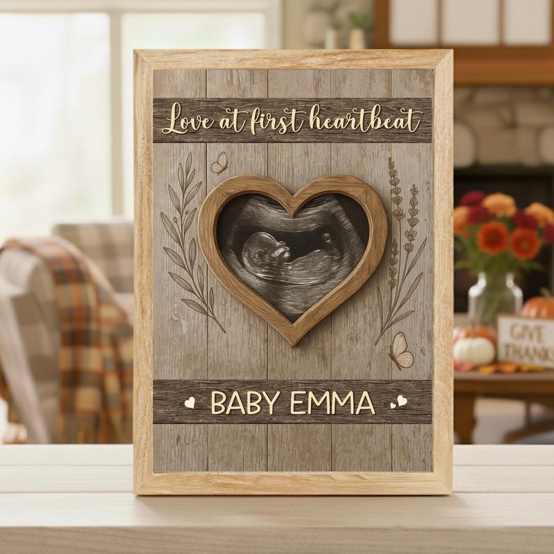 Our Little Miracle - Personalized Ultrasound Photo Canvas