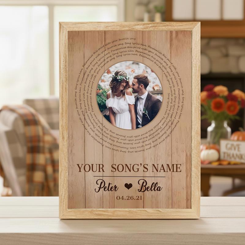 Love's Soundtrack Canvas Personalized Wedding Song Keepsake
