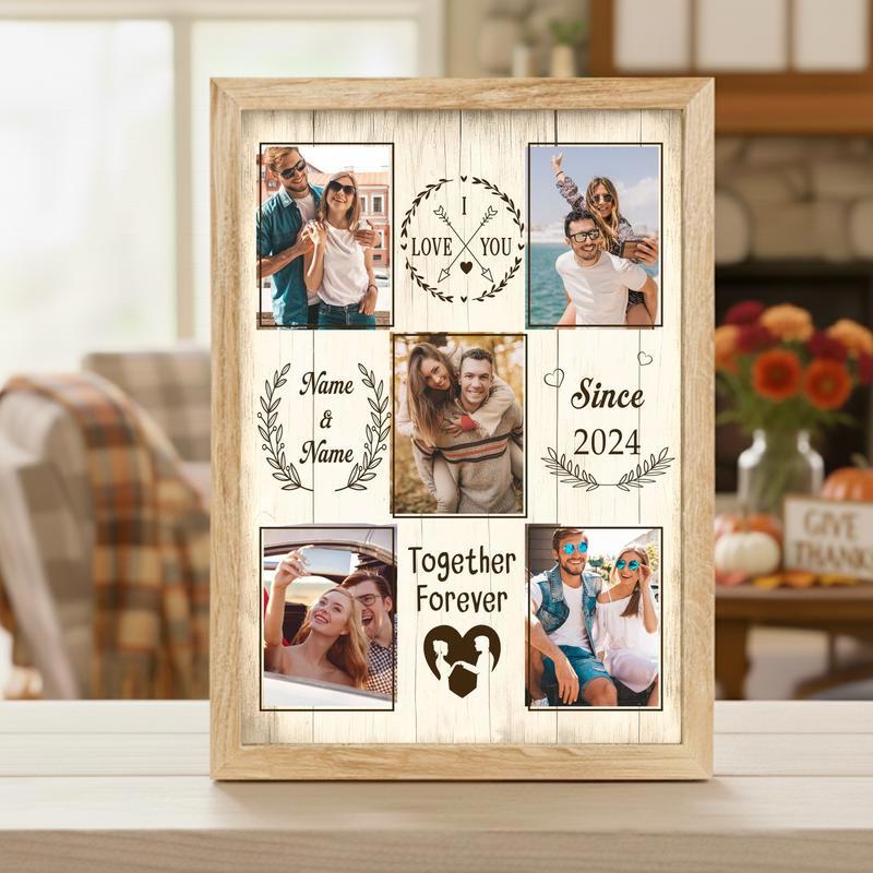 Together Forever Photo Collage Canvas - Romantic Valentine’s Gift