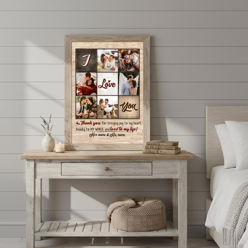 Cherish Your Love - Personalized Anniversary & Valentine Photo Canvas