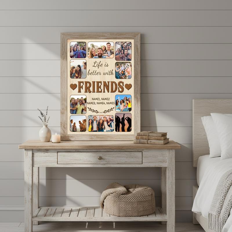 Custom Life Is Better With Friends Canvas - Gifts For Bestie