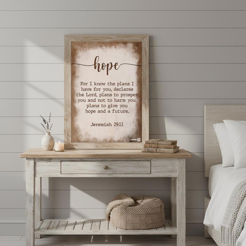 Uplifting Hope Canvas Spiritual Art Print from Trio Collection
