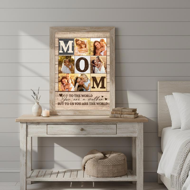 One Person My Universe Custom Photo Canvas Keepsake for Mom