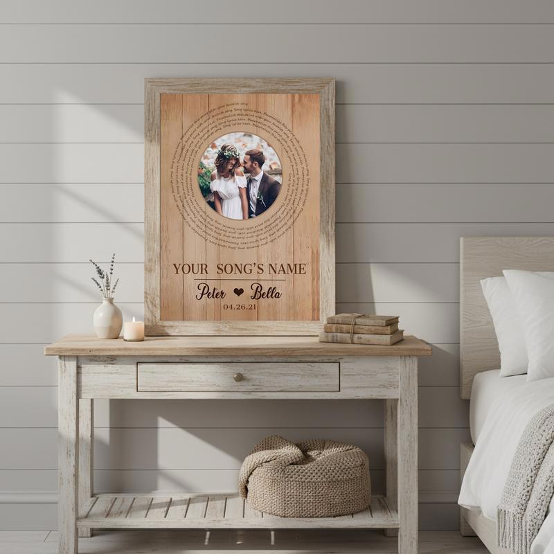 Love's Soundtrack Canvas Personalized Wedding Song Keepsake