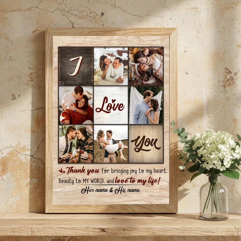 Cherish Your Love - Personalized Anniversary & Valentine Photo Canvas