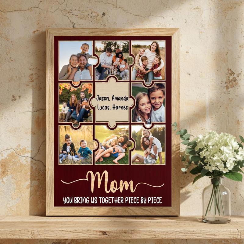 Custom Family Photo Collage Canvas - Mother’s Day Gift For Mom