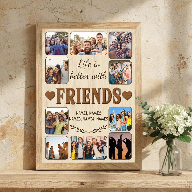 Custom Life Is Better With Friends Canvas - Gifts For Bestie