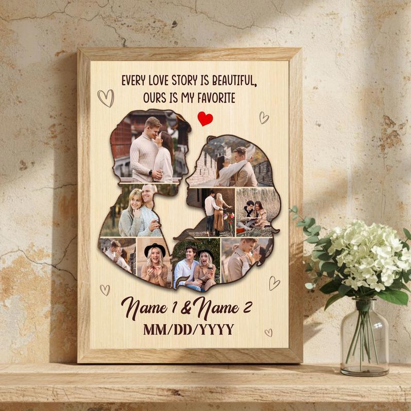 Memories Together Personalized Valentine Photo Gift Canvas