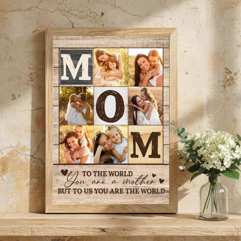 One Person My Universe Custom Photo Canvas Keepsake for Mom