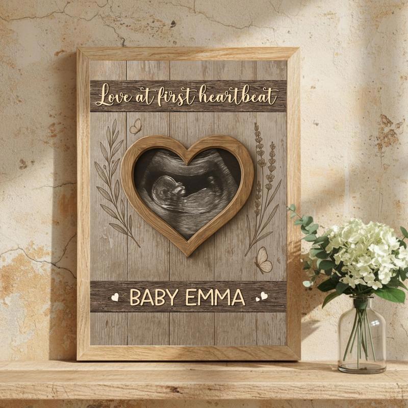 Our Little Miracle - Personalized Ultrasound Photo Canvas