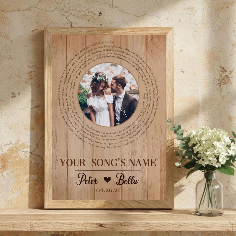 Love's Soundtrack Canvas Personalized Wedding Song Keepsake