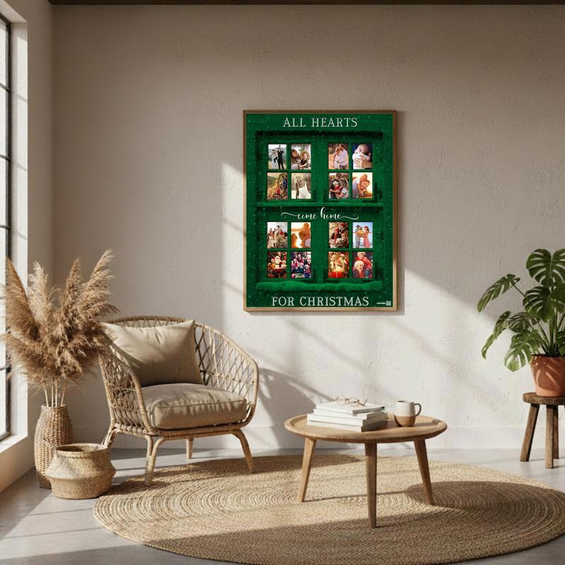 The Emerald Window Custom Photo Canvas for Christmas Home