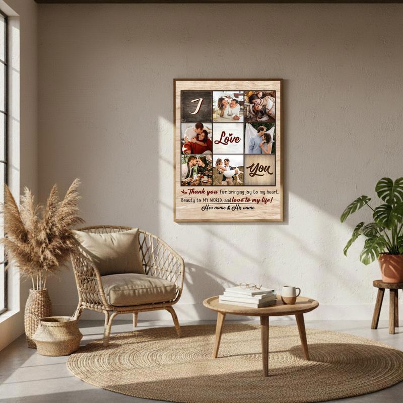 Cherish Your Love - Personalized Anniversary & Valentine Photo Canvas