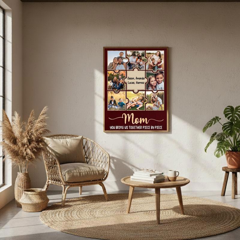Custom Family Photo Collage Canvas - Mother’s Day Gift For Mom
