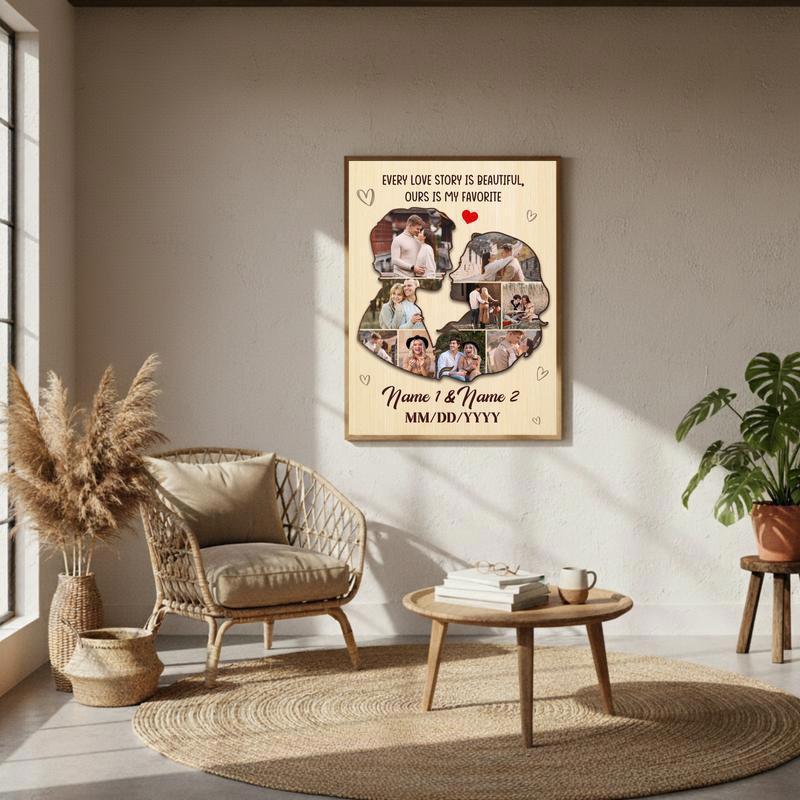 Memories Together Personalized Valentine Photo Gift Canvas