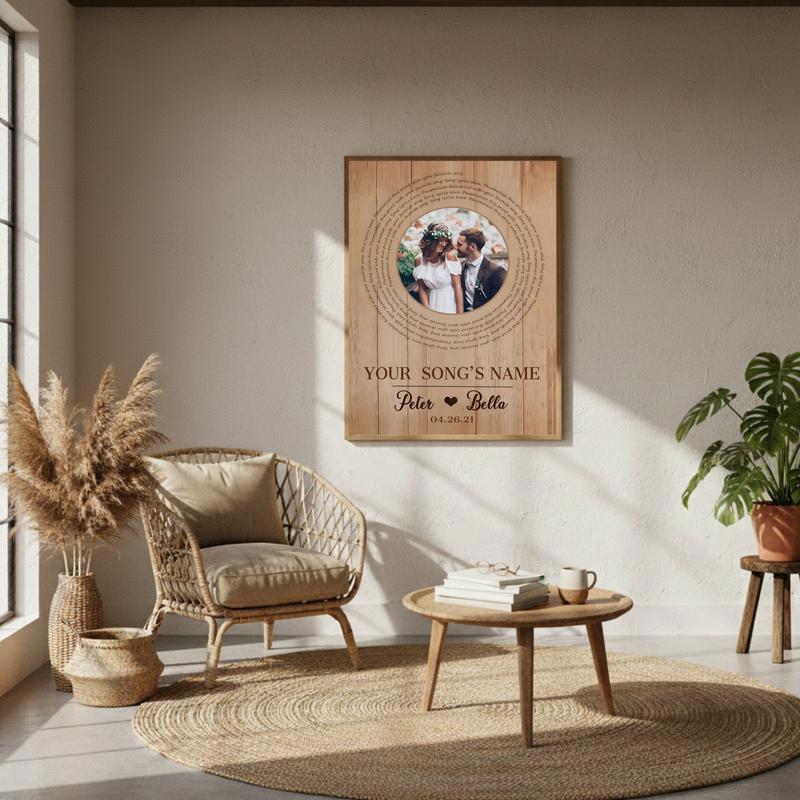 Love's Soundtrack Canvas Personalized Wedding Song Keepsake