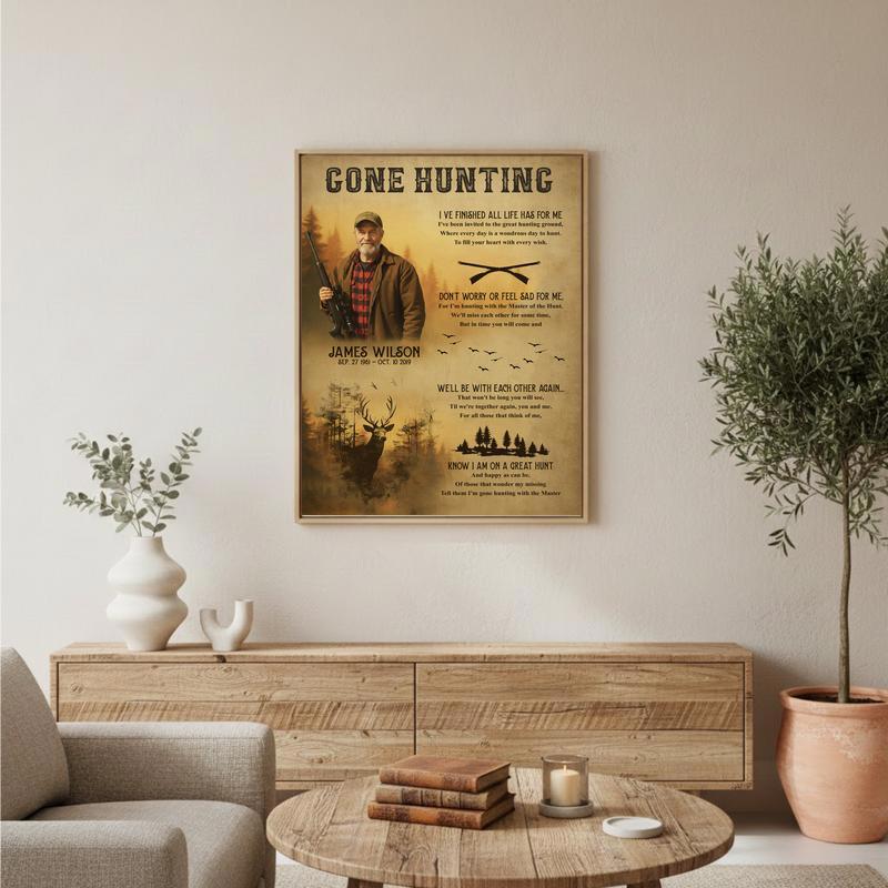 A Hunter's Legacy - Personalized Deer Memorial Art Canvas