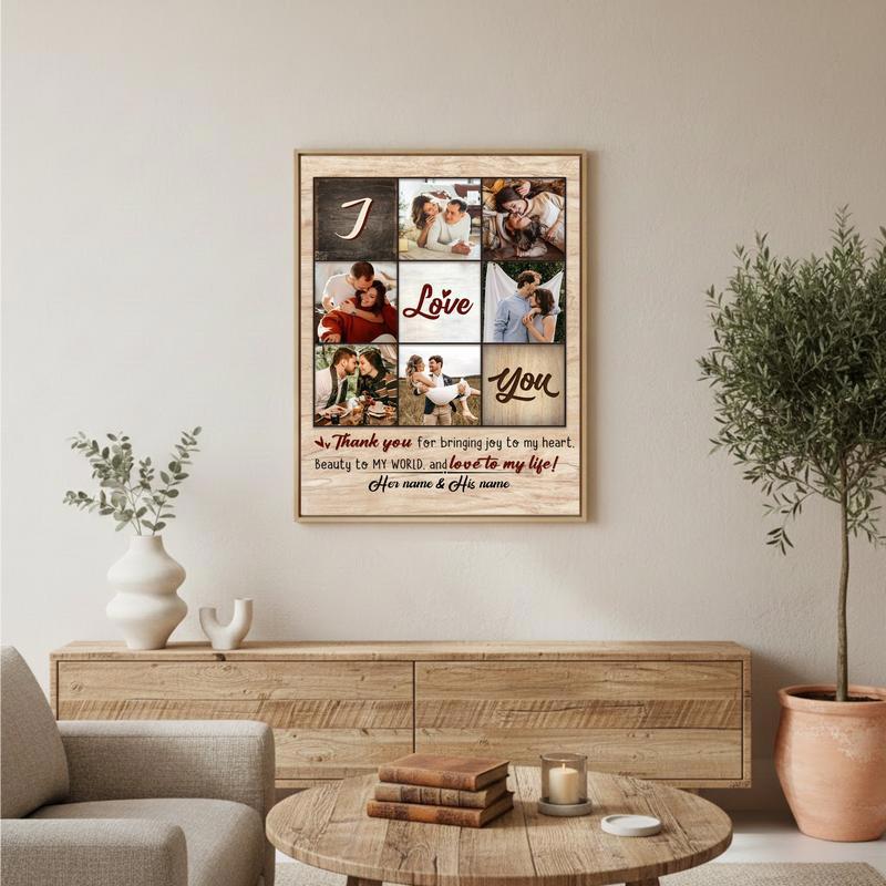 Cherish Your Love - Personalized Anniversary & Valentine Photo Canvas