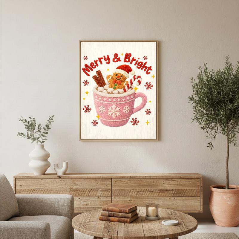 Festive Gingerbread Canvas - Personalized Quote Holiday