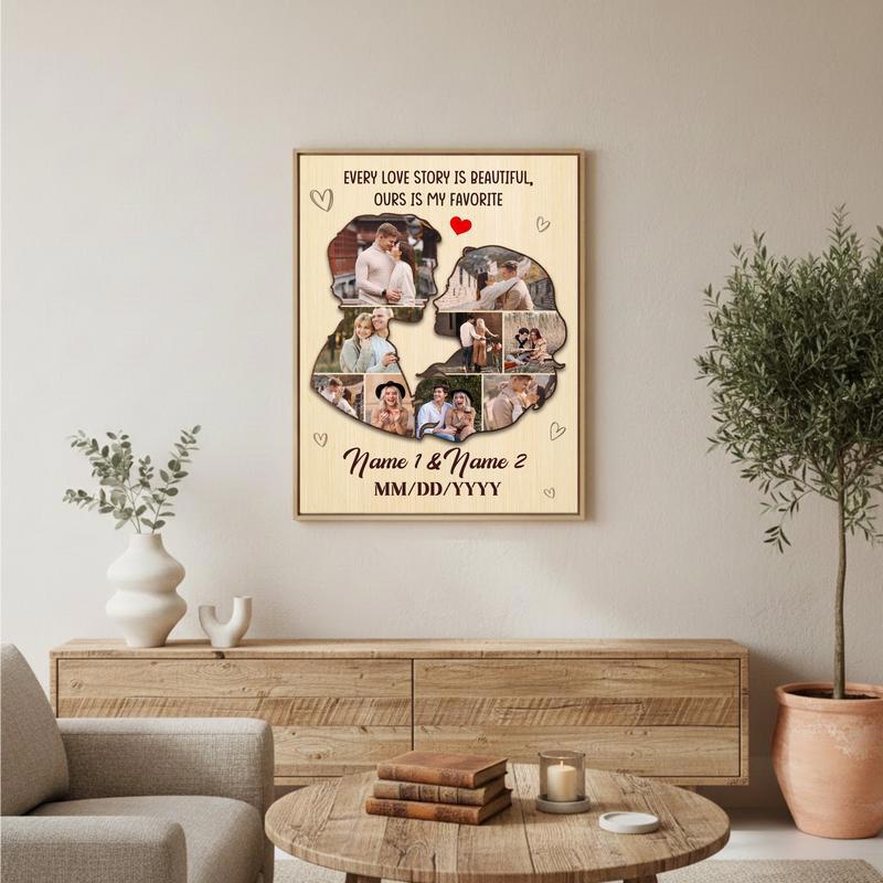 Memories Together Personalized Valentine Photo Gift Canvas