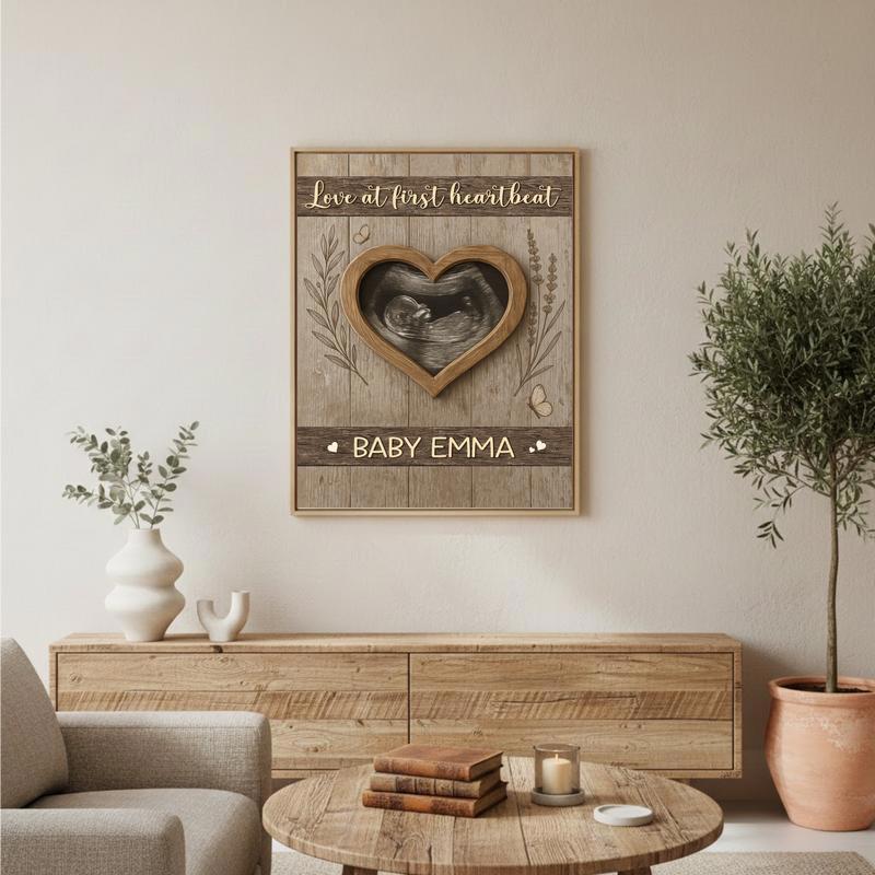 Our Little Miracle - Personalized Ultrasound Photo Canvas
