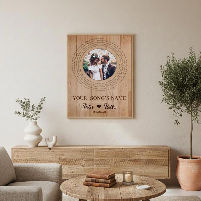 Love's Soundtrack Canvas Personalized Wedding Song Keepsake
