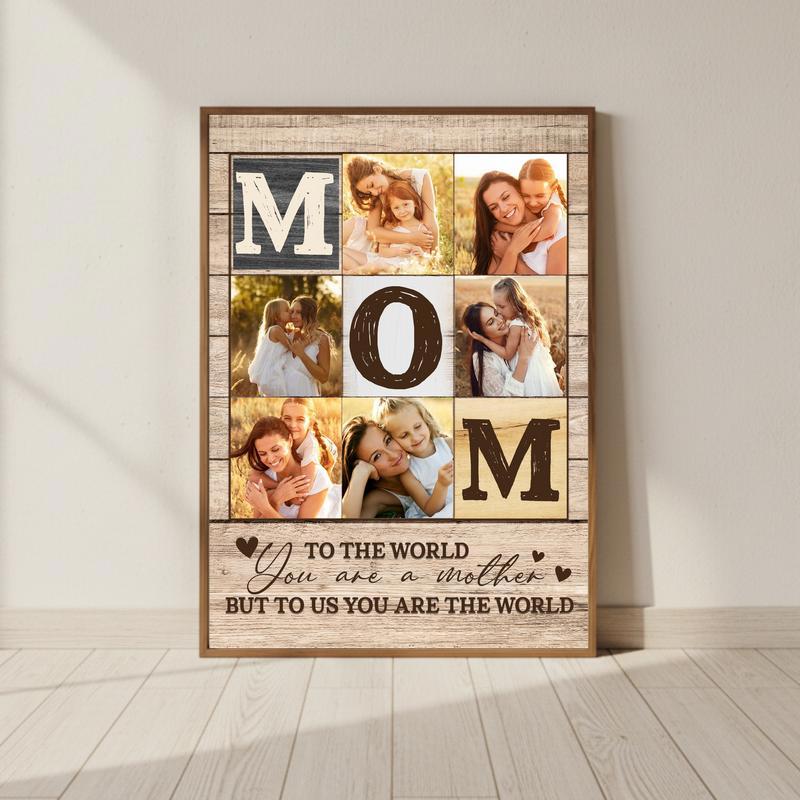 One Person My Universe Custom Photo Canvas Keepsake for Mom - Personalize Wall Art