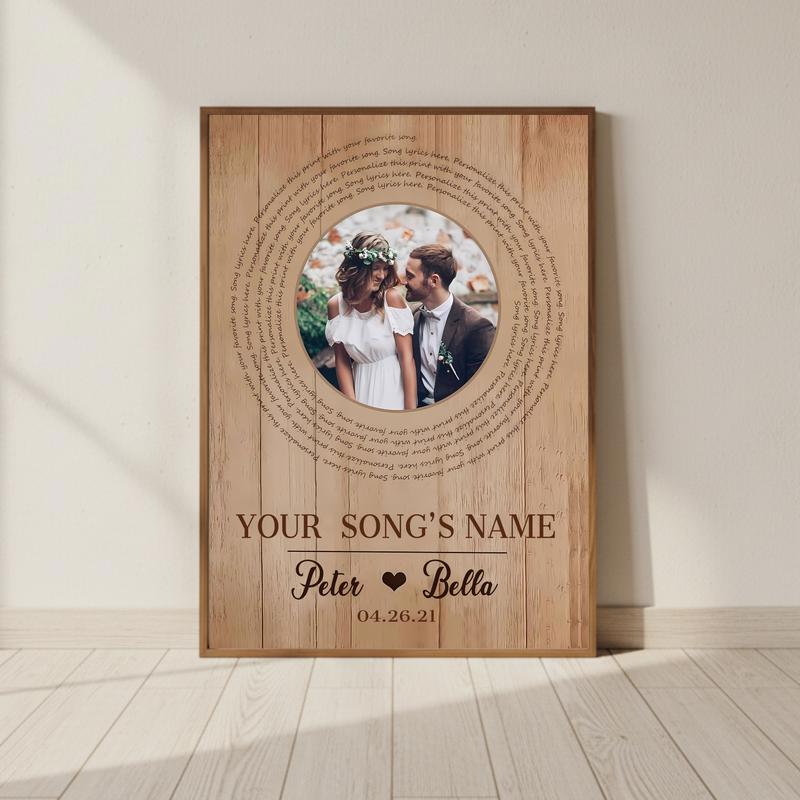 Love's Soundtrack Canvas Personalized Wedding Song Keepsake - Personalize Wall Art