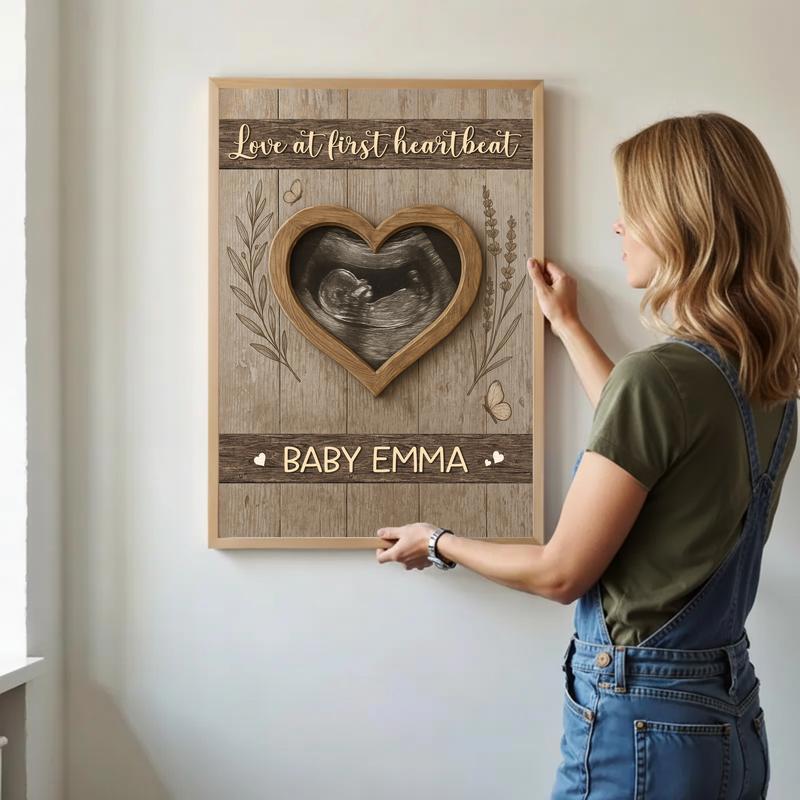Our Little Miracle - Personalized Ultrasound Photo Canvas