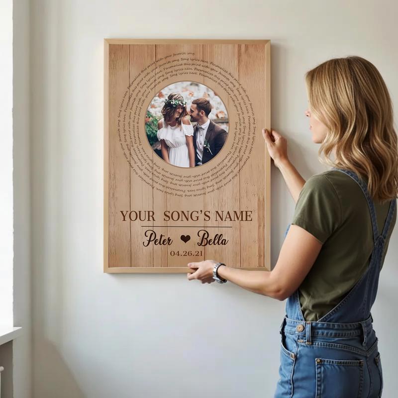 Love's Soundtrack Canvas Personalized Wedding Song Keepsake