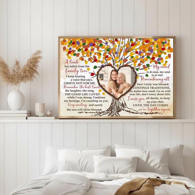 "A Limb Has Fallen" Family Tree Loss Remembrance Canvas