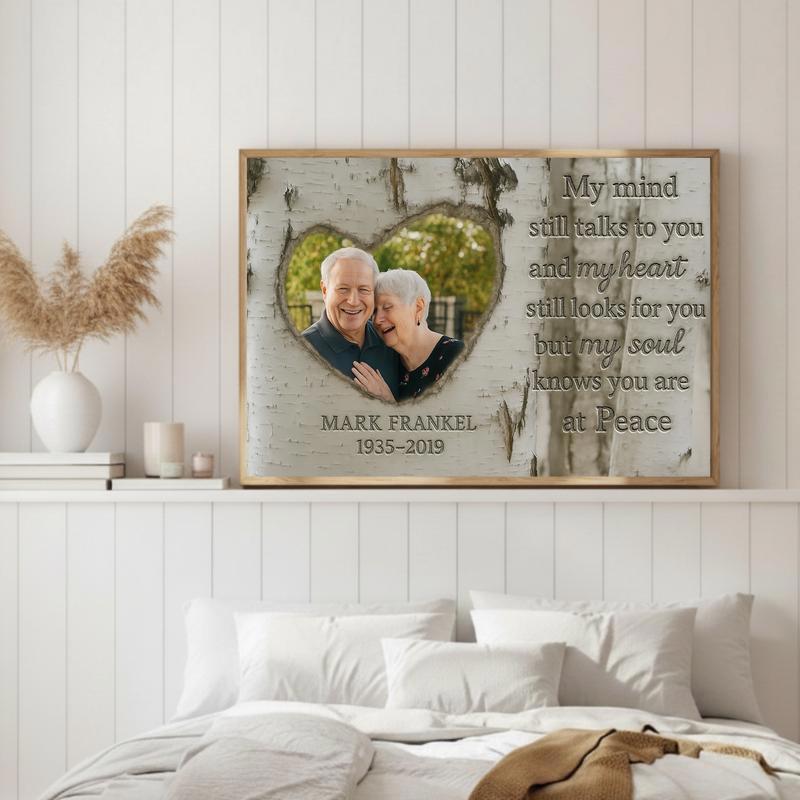 Cherished Husband Memorial - Forever In My Heart Tribute Canvas