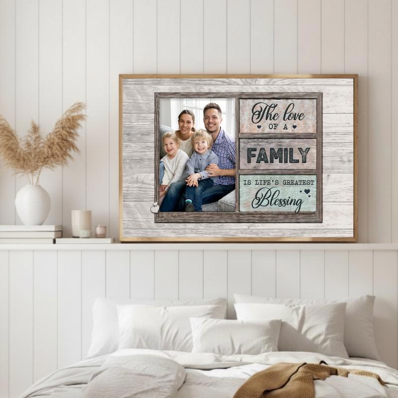 The Greatest Blessing is Family Heartfelt Quote Canvas Art