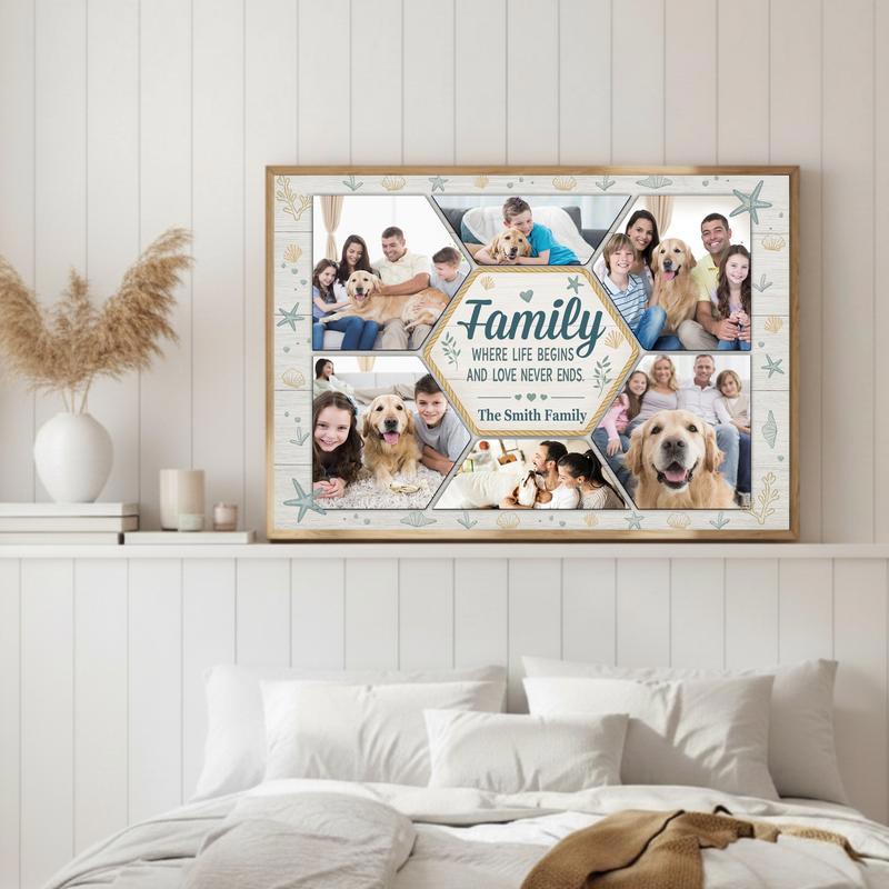 Family Memories Keepsake - Custom Family Photo Collage Canvas