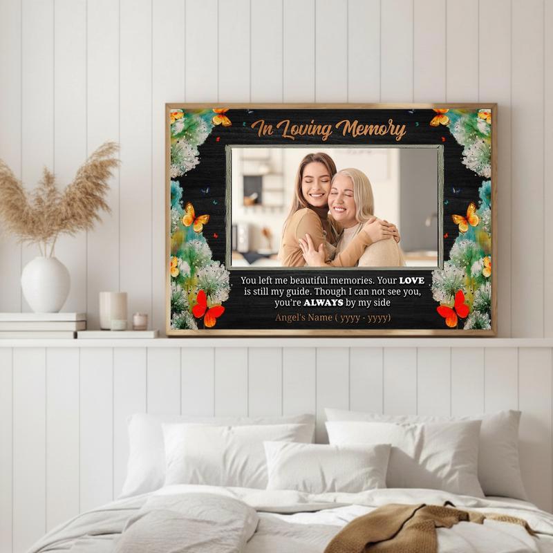 Forever In Loving Memory Butterfly Custom Memorial Canvas