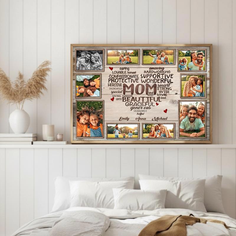 Immortalize Mom's Heart Personalized Definition Canvas