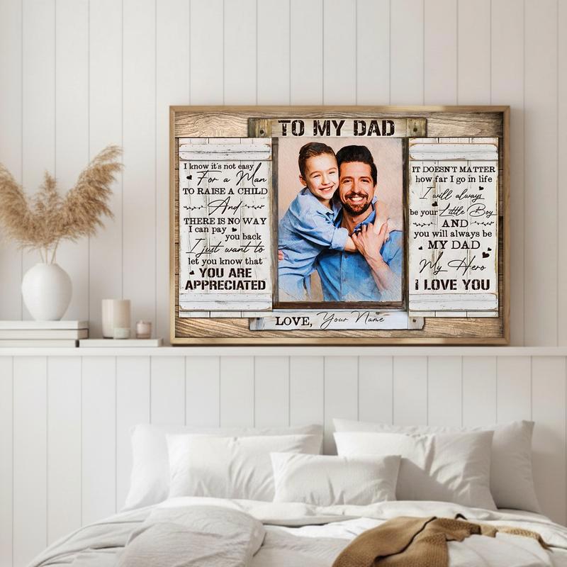 The Hero Dad Canvas A Son's Meaningful Tribute Gift