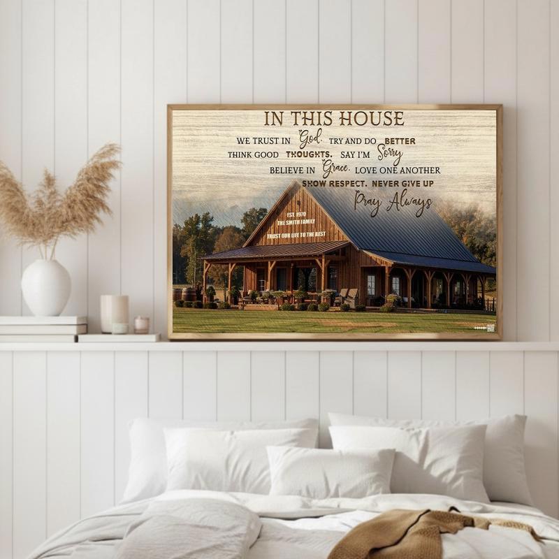 Faith & Photo Custom Trust Canvas for a New Home
