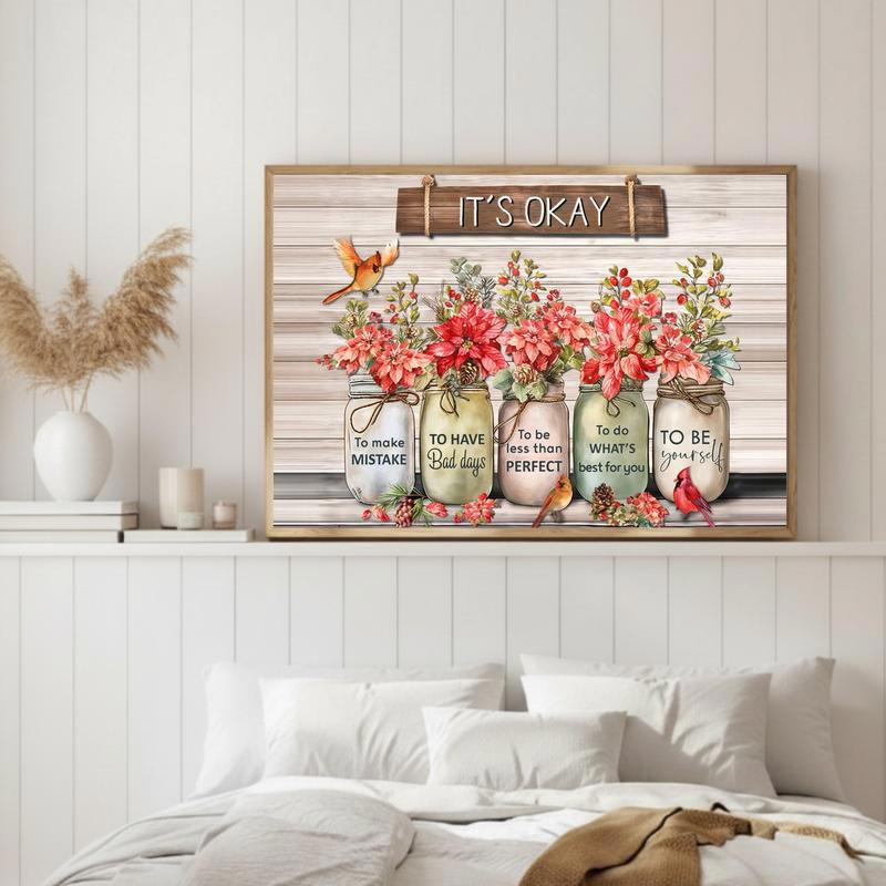 Wildflower Wisdom Canvas Embrace Your True Self Art